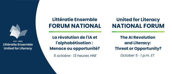 Logo de Littératie Ensemble et détails du forum